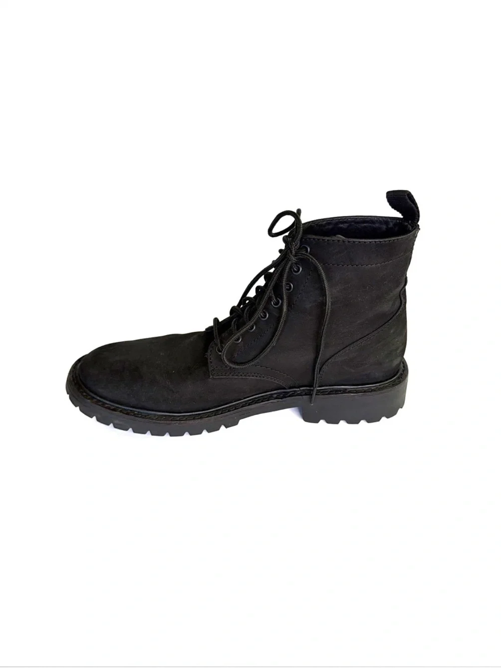 Thursday Boot Co. Hero Black Matte Nubuck Lace Up Boots Men Size 9.5